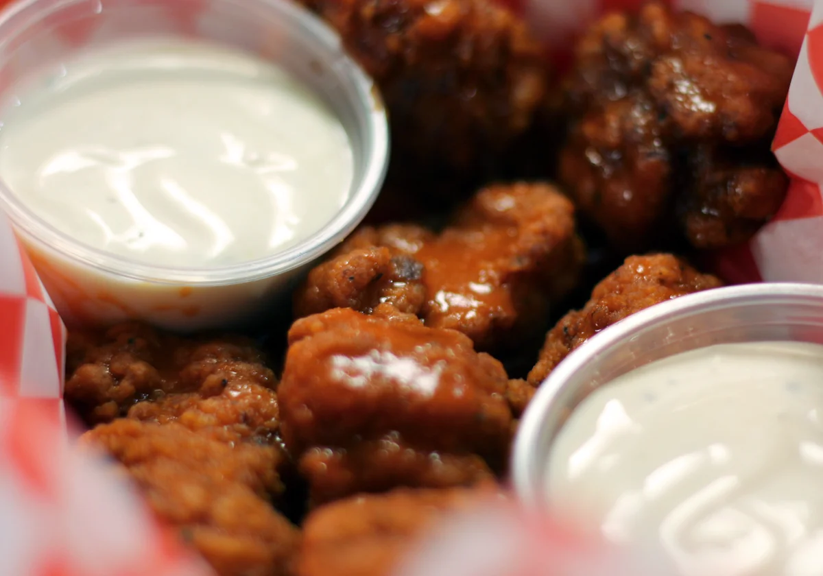 Chicken wings at Nitro Cafe